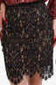 For Love & Lemons Black Lace Mini Skirt Size S