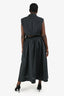 Rag & Bone Black Cotton Poplin 'Joan' Midi Dress Size XL