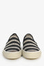Brunello Cuccinelli Grey Canvas/Beaded Slip On Sneakers Size 38