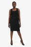 Gucci Black Scoop Neck Sleeveless Dress Size L