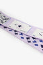 Hermès Purple/Blue Silk 'Ce Jeu De Cartes' Twilly