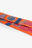 Hermès Orange Printed Silk Buckle Twilly