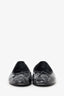 Pre-Loved Chanel™ Black/White CC Dots Print Ballet Flats Size 38.5