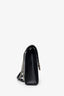 Saint Laurent Black Chevron Leather Large Envelope Bag