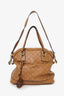 Gucci Brown Guccissima Medium Top Handle Bag With Strap
