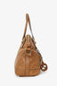 Gucci Brown Guccissima Medium Top Handle Bag With Strap