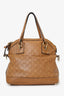 Gucci Brown Guccissima Medium Top Handle Bag With Strap