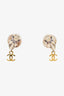 Pre-Loved Chanel™ 1997 Gold/Silver Tone Mademoiselle Coin CC Dangle Clip-on Earrings