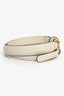 Gucci Mystic White Leather Horsebit Belt Size 85