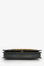 Moschino Black Leather Logo Flap Bag with Chain