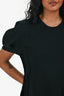 Comme Des Garcons Black Asymmetrical Short Sleeves T-Shirts Size XS