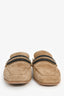 Brunello Cucinelli Brown Suede Beaded Mules Size 36