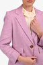 Veronica Beard Purple Ruched Sleeve Single Breasted Blazer Size 4