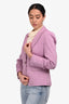Veronica Beard Purple Ruched Sleeve Single Breasted Blazer Size 4