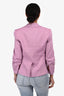 Veronica Beard Purple Ruched Sleeve Single Breasted Blazer Size 4