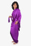 Patbo Purple Fringe One Shoulder Dress Size 4