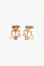 Christian Dior Gold Tone Metal/Faux Pearl Earrings