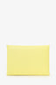 Hermès 2024 Limoncello Chevre Mysore Leather Calvi Duo Compact Card Holder