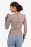 Jonathan Simkhai Brown Ribbed Knit Bralette Sweater Size XS