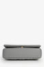 Burberry Grey Leather Quilted TB Logo Lola Flap Crossbody