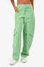 Ganni Green Cargo Style Pants Size 34