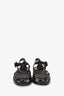 Gucci Black Rubber GG Logo Sandals Size 5 UK