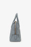 Burberry Grey Leather Greenwood Bowling Bag with Strap