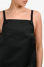 Ganni Black Satin Sleeveless Mini Dress Size 36