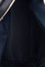 Christian Dior Vintage Navy Oblique Jacquard Leather Top Handle