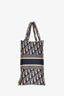 Christian Dior 2020 Navy Oblique Jacquard Small Book Tote