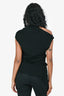 Helmut Lang Black Draped Sleeveless Top Size XS