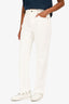 Reformation White Denim Scallop Hem Jeans Size 28