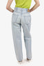 Celine Blue Denim Wide Leg Jeans Size 28