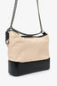 Pre-Loved Chanel™ Beige/Black Medium 'Gabrielle' Multichain Hobo Bag