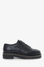 Pre-Loved Chanel™ Black Interlocking CC Logo Lambskin Oxfords Size 39.5