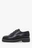 Pre-Loved Chanel™ Black Interlocking CC Logo Lambskin Oxfords Size 39.5