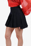 Thom Browne Navy Wool Dropped Pleated Mini Skirt Size 1 (Altered XXXS) (As Is)