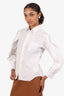 Comme des Garcons White Button Down Shirt With Detail Sleeves Size XS