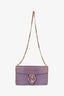 Gucci Purple Lizard Leather 1973 East West Chain Bag