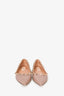 Valentino Beige Leather Rockstud Pointed Toe Flats Size 34.5