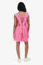 For Love & Lemons Pink Lace Ruffle Detailed Mini Dress Size XS