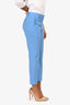 Theory Blue Virgin Wool Straight Leg Trousers Size 2
