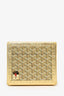 Goyard Gold Goyardine Coated Canvas Tie Box