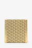 Goyard Gold Goyardine Coated Canvas Tie Box