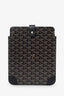 Goyard Black Goyardine Coated Canvas iPad Sleeve