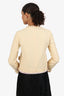 Gucci Cream Pearl Button Ruffled Jacket Size 38