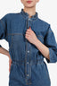 Overlover Blue Denim Long Sleeve Jumpsuit Estimated Size M