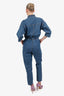 Overlover Blue Denim Long Sleeve Jumpsuit Estimated Size M