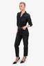 Ba&sh Black Denim Belted Jumpsuit Size XS