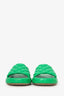 Bottega Veneta Green Padded Lambskin Slide Sandals Size 37